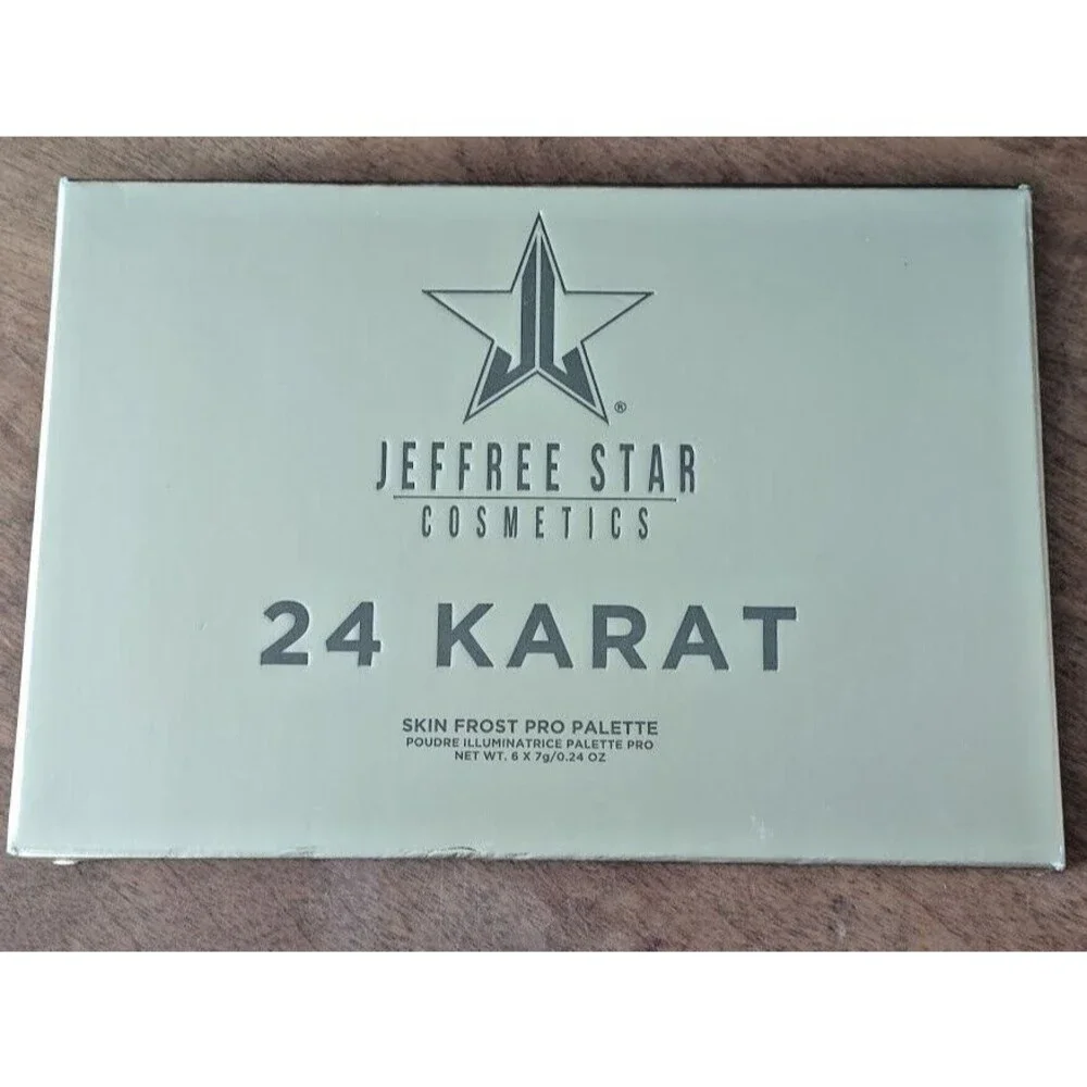 Jeffree Star Cosmetics 24 Karat Skin Frost Pro Palette 6 Shades Highlighter BNIB